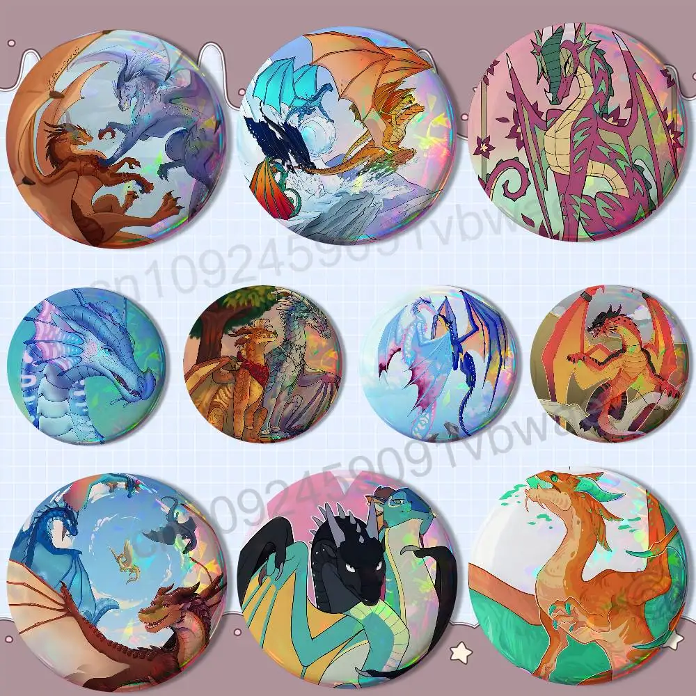 Hybrid Prince W-Wings of Fire Round Exquisite Badge Brooches Creative Pins For Clothes Hat Backpack Gift Accessories
Hybrid Prince W-Wings of Fire Round Exquisite Badge Brooches Creative Pins For Clothes Hat Backpack Gift Accessories