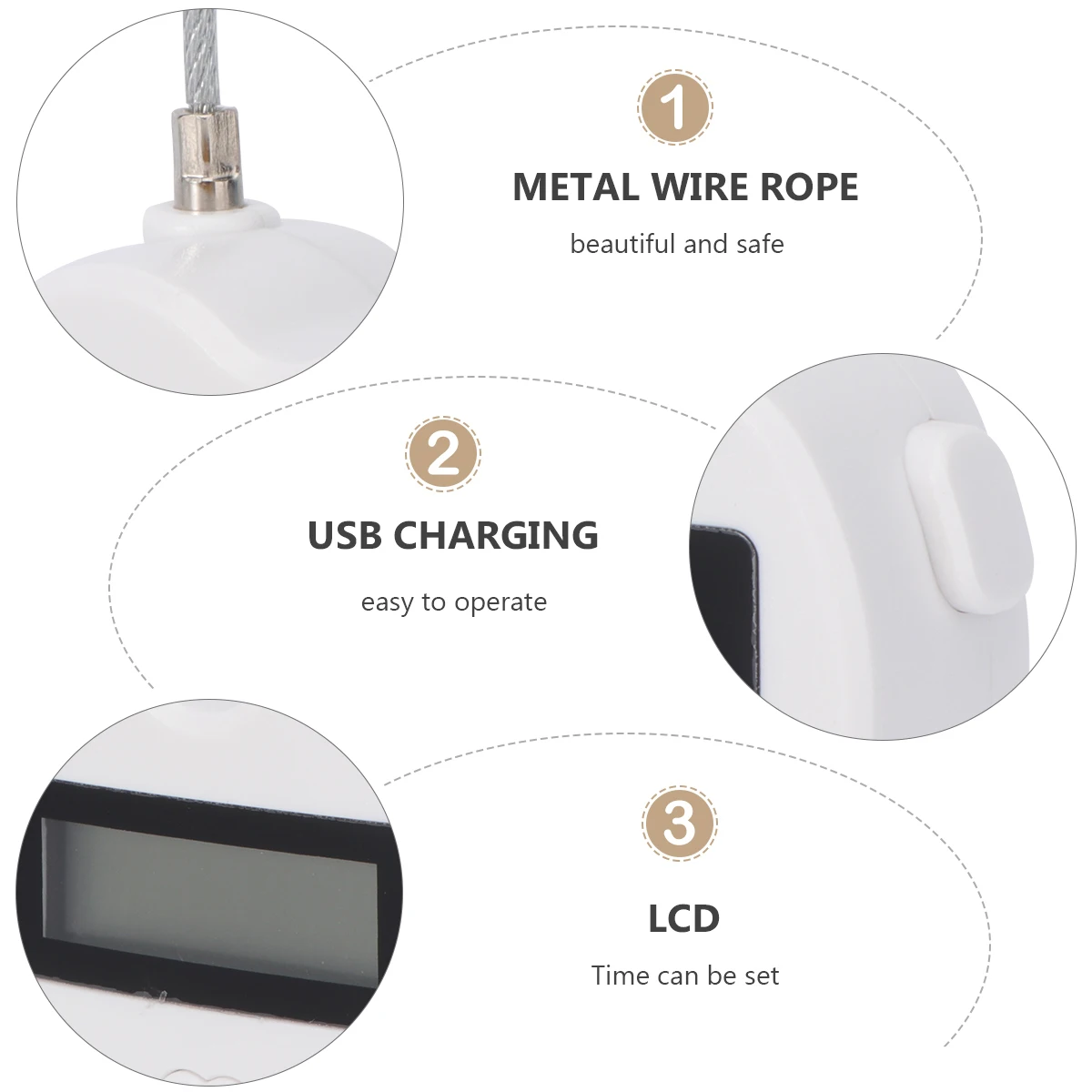 Electronic Timer Metal Wire Rope Lcd Display Unlock Charging Anti-Theft Door Lock Study Workout Timer Clockwork Time
Electronic Timer Metal Wire Rope Lcd Display Unlock Charging Anti-Theft Door Lock Study Workout Timer Clockwork Time