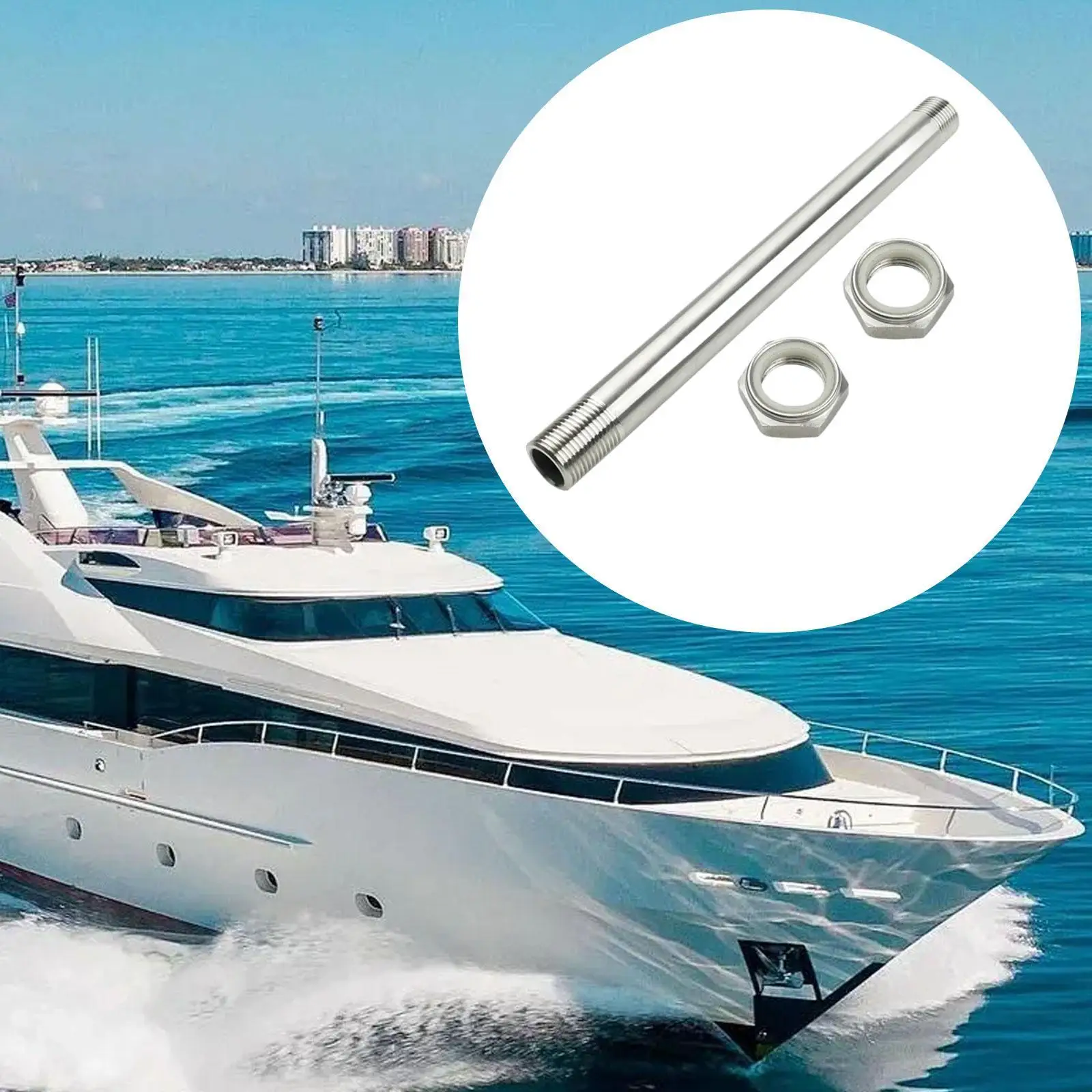 Outboard Double Ended Bracket Metal Easy to Install Outboard Motor Bolt
Outboard Double Ended Bracket Metal Easy to Install Outboard Motor Bolt