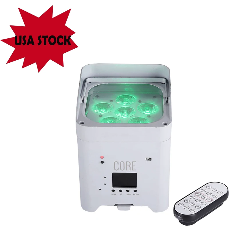 USA shipment Freedoom Wireless Battery Powered LED UPLIGHT 6X18W 6in1 RGBAW UV DJ Stage Lighting With Remote Phone Control
USA shipment Freedoom Wireless Battery Powered LED UPLIGHT 6X18W 6in1 RGBAW UV DJ Stage Lighting With Remote Phone Control