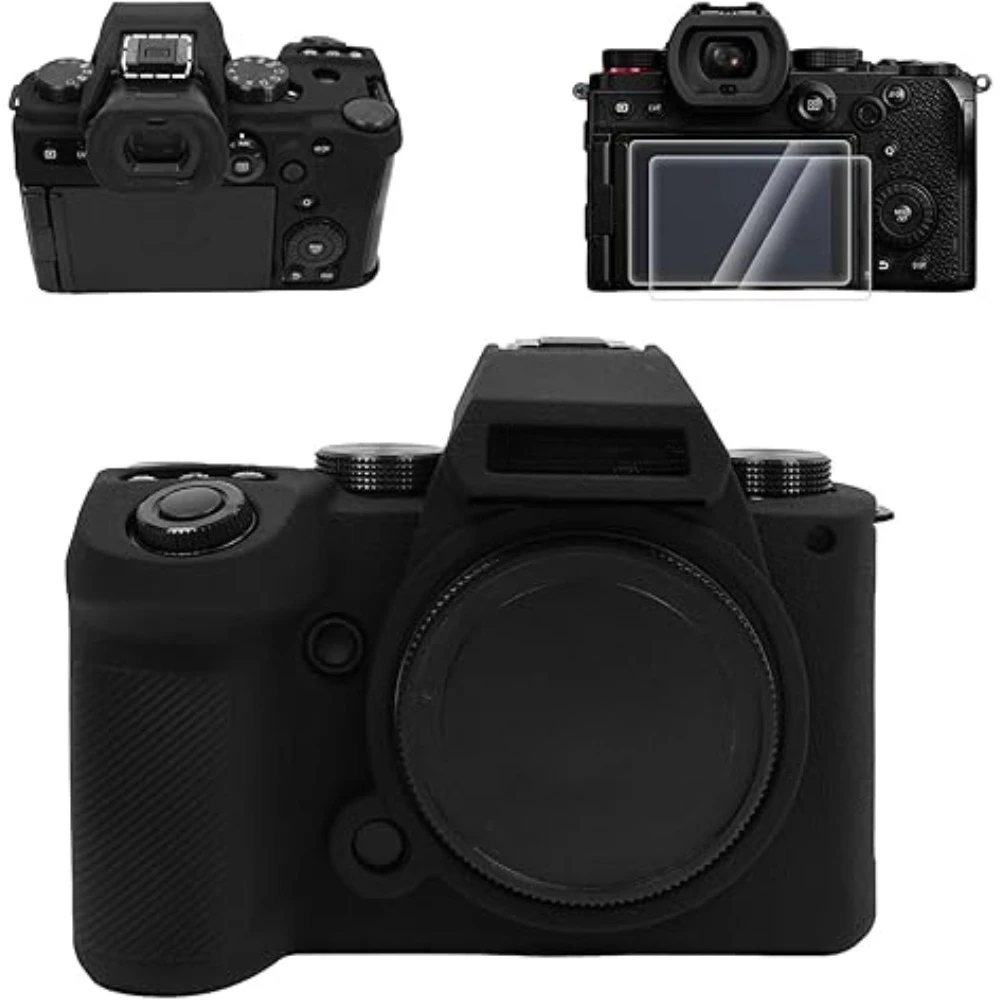 Camera Silicone Cover For LUMIX S5II Anti-slip Grip Soft Protective Case s5m2 protective sleeve S52 + free tempered film
Camera Silicone Cover For LUMIX S5II Anti-slip Grip Soft Protective Case s5m2 protective sleeve S52 + free tempered film