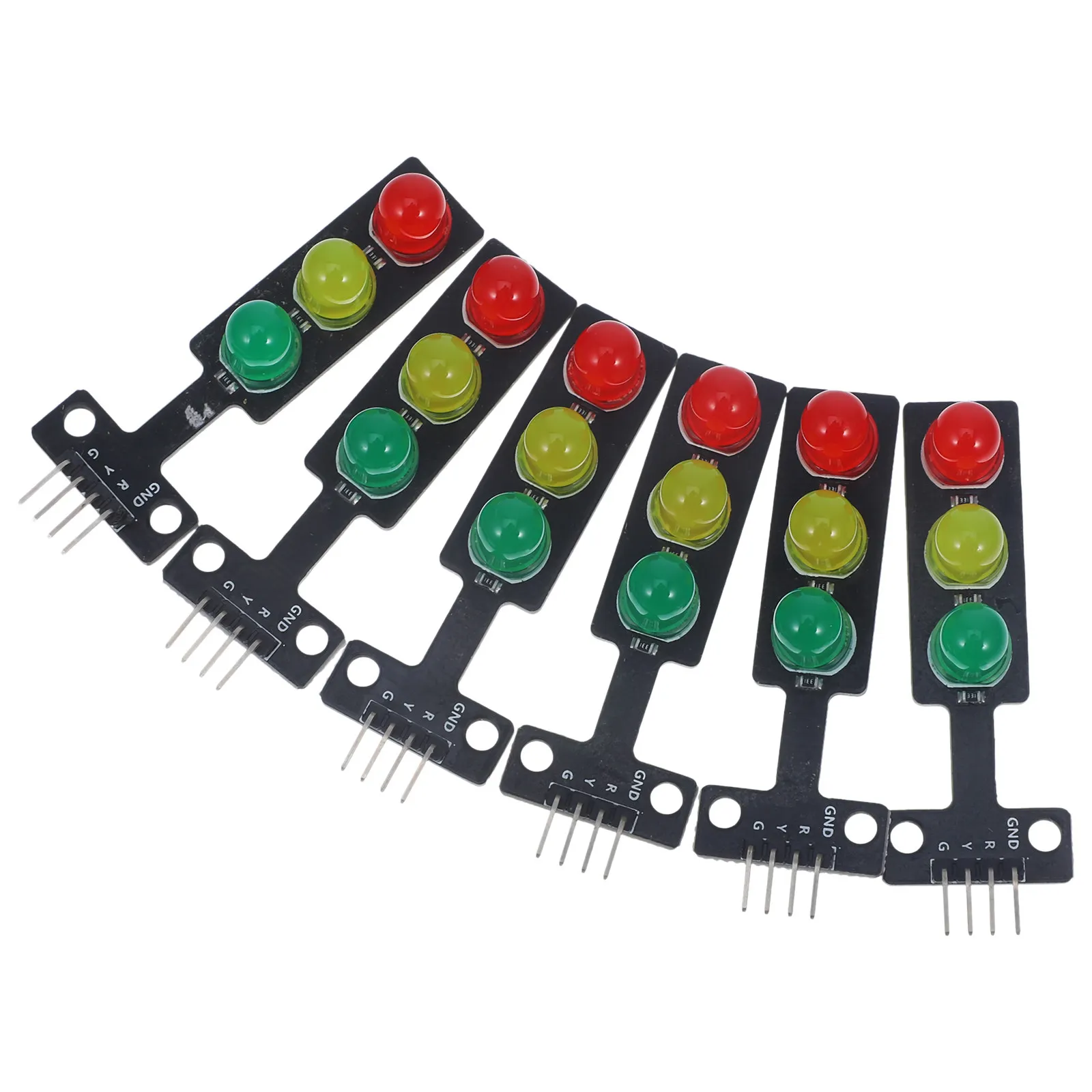 6Pcs Traffic Light Control Module LED Signal Module for Teaching Demonstrations Circuit Integration Traffic Lamp Models
6Pcs Traffic Light Control Module LED Signal Module for Teaching Demonstrations Circuit Integration Traffic Lamp Models