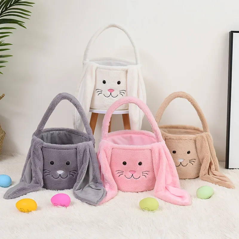 Bunny Storage Basket Large Capacity Portable Bunny Handbag Plush Easter Rabbit Storage Bag Candy Basket Household Supplies
Bunny Storage Basket Large Capacity Portable Bunny Handbag Plush Easter Rabbit Storage Bag Candy Basket Household Supplies