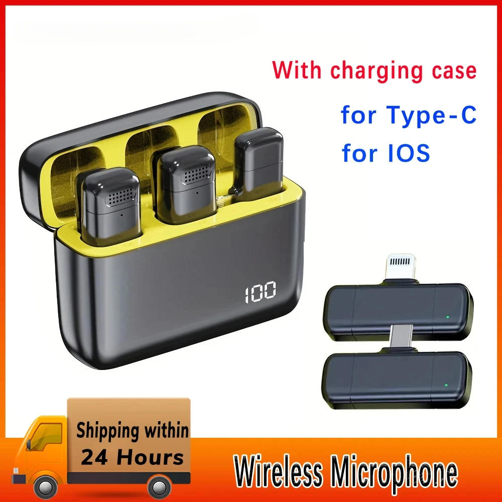 Wireless Lavalier Microphone for iPhone iPad Type-C,Clip-on Microphone for Video Recording Vlog Interview YouTube TikTok
Wireless Lavalier Microphone for iPhone iPad Type-C,Clip-on Microphone for Video Recording Vlog Interview YouTube TikTok