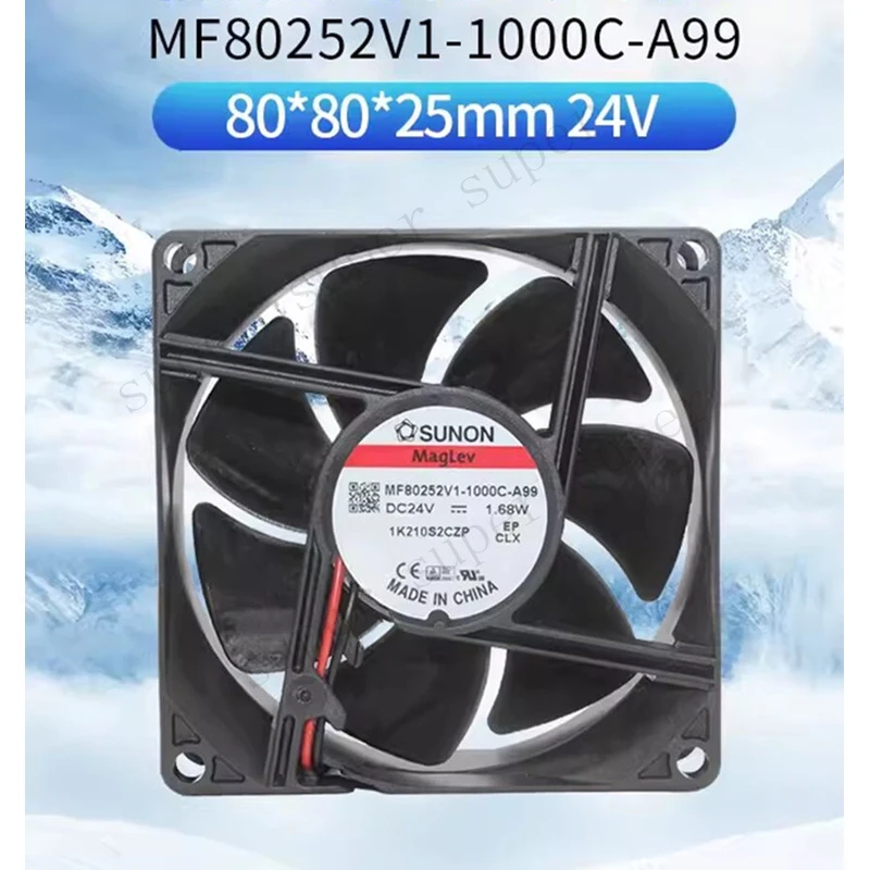 S+ SUNON MF80252V1-1000C-A99 24V 1.68W 8025 Maglev Silent Fan
S+ SUNON MF80252V1-1000C-A99 24V 1.68W 8025 Maglev Silent Fan