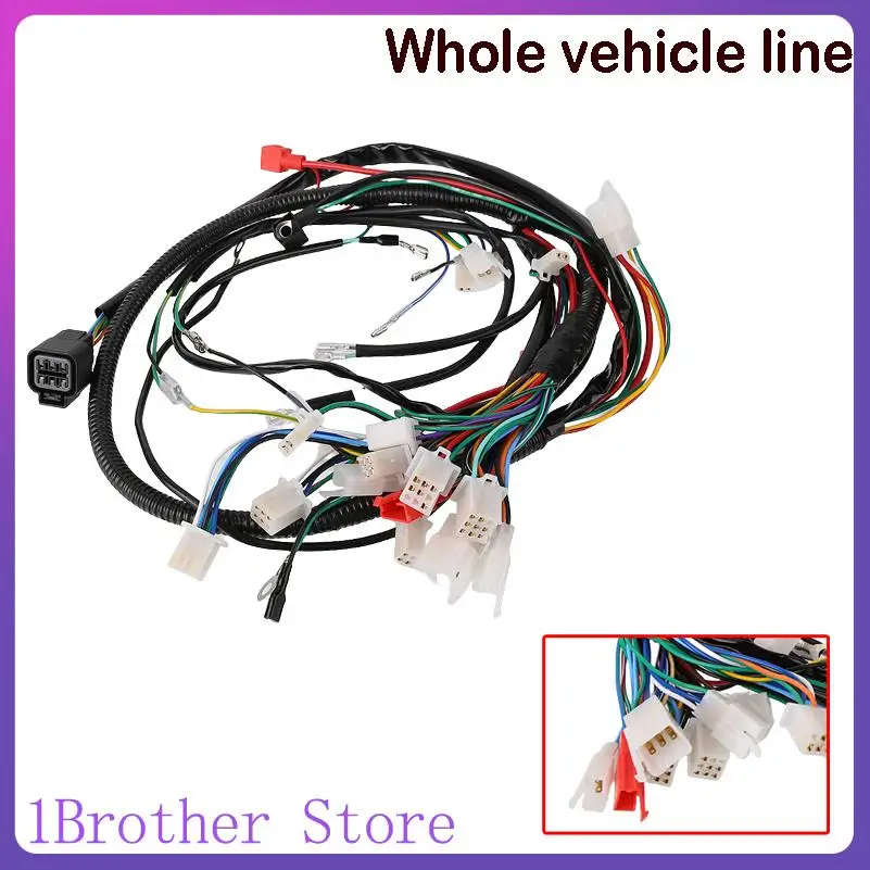 Suitable for GY6 Motorcycle ATV Four Pit Bike Buggy Kart 50cc 110cc 125cc Full set of electrical wiring harness
Suitable for GY6 Motorcycle ATV Four Pit Bike Buggy Kart 50cc 110cc 125cc Full set of electrical wiring harness