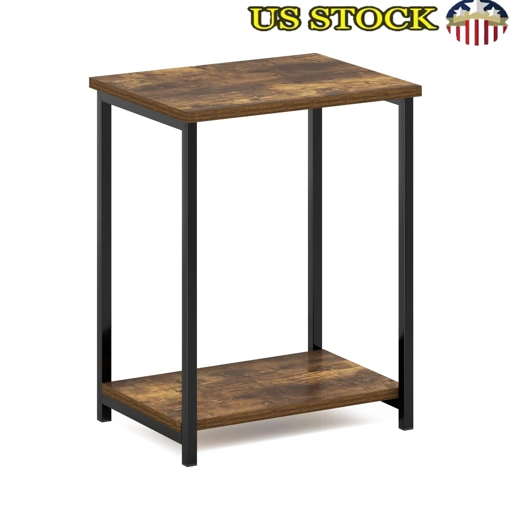 Industrial Metal Frame End Table 2-Tier Storage Shelf Living Room Easy Assembly Modern Home Decor Indoor Use
Industrial Metal Frame End Table 2-Tier Storage Shelf Living Room Easy Assembly Modern Home Decor Indoor Use