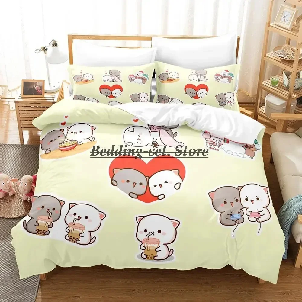 2023 Peach Cat Bedding Set Single Twin Full Queen King Size Bed Set Aldult Kid Bedroom Duvetcover Sets 3D Anime Bed Sheet Set
2023 Peach Cat Bedding Set Single Twin Full Queen King Size Bed Set Aldult Kid Bedroom Duvetcover Sets 3D Anime Bed Sheet Set