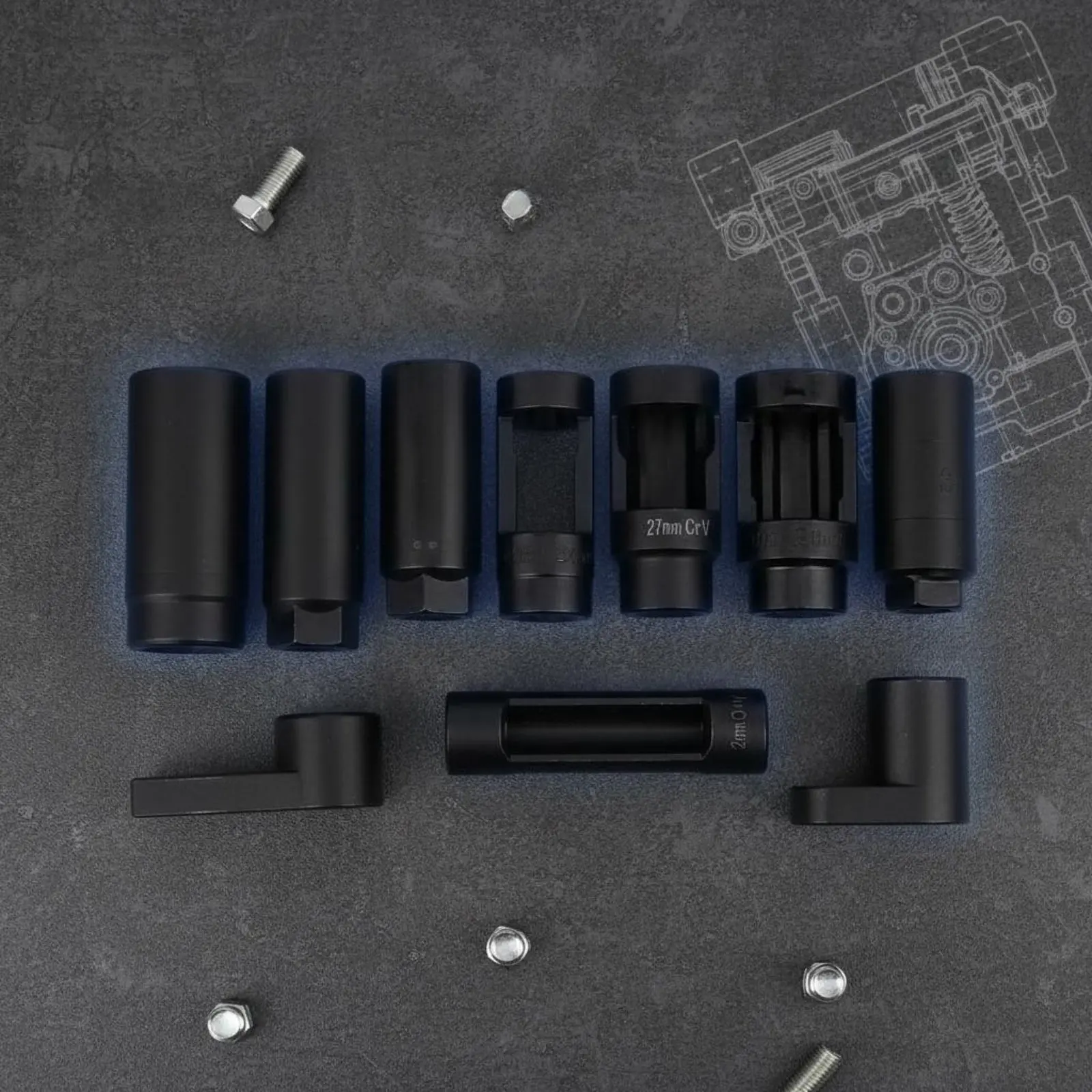 10 Pieces 22mm Exhaust Probe Wrench Kit With Storage Container Exhaust Probe Removal Tool High Hardness Vanadium Alloy Vanadium
10 Pieces 22mm Exhaust Probe Wrench Kit With Storage Container Exhaust Probe Removal Tool High Hardness Vanadium Alloy Vanadium
