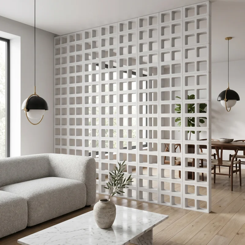Cinder Block Mold for Hollow Screen Wall, Reusable Thickened Plastic Concrete Form for Room Divider & Patio DIY Decorative Brick
Cinder Block Mold for Hollow Screen Wall, Reusable Thickened Plastic Concrete Form for Room Divider & Patio DIY Decorative Brick