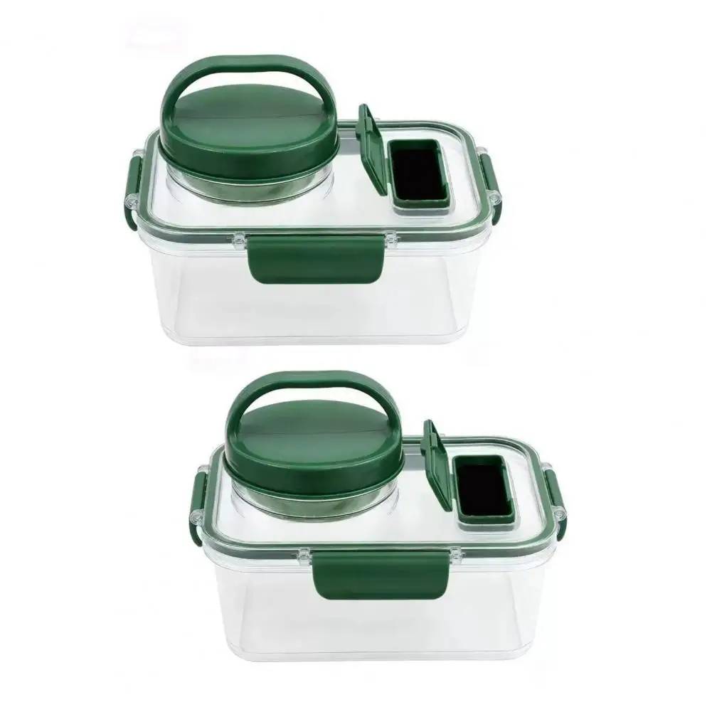 Salad Container with Dressing Cup 2-pack Salad Jar Meal Prep Containers with Dressing Cup Fork Leakproof Airtight for Picnic
Salad Container with Dressing Cup 2-pack Salad Jar Meal Prep Containers with Dressing Cup Fork Leakproof Airtight for Picnic