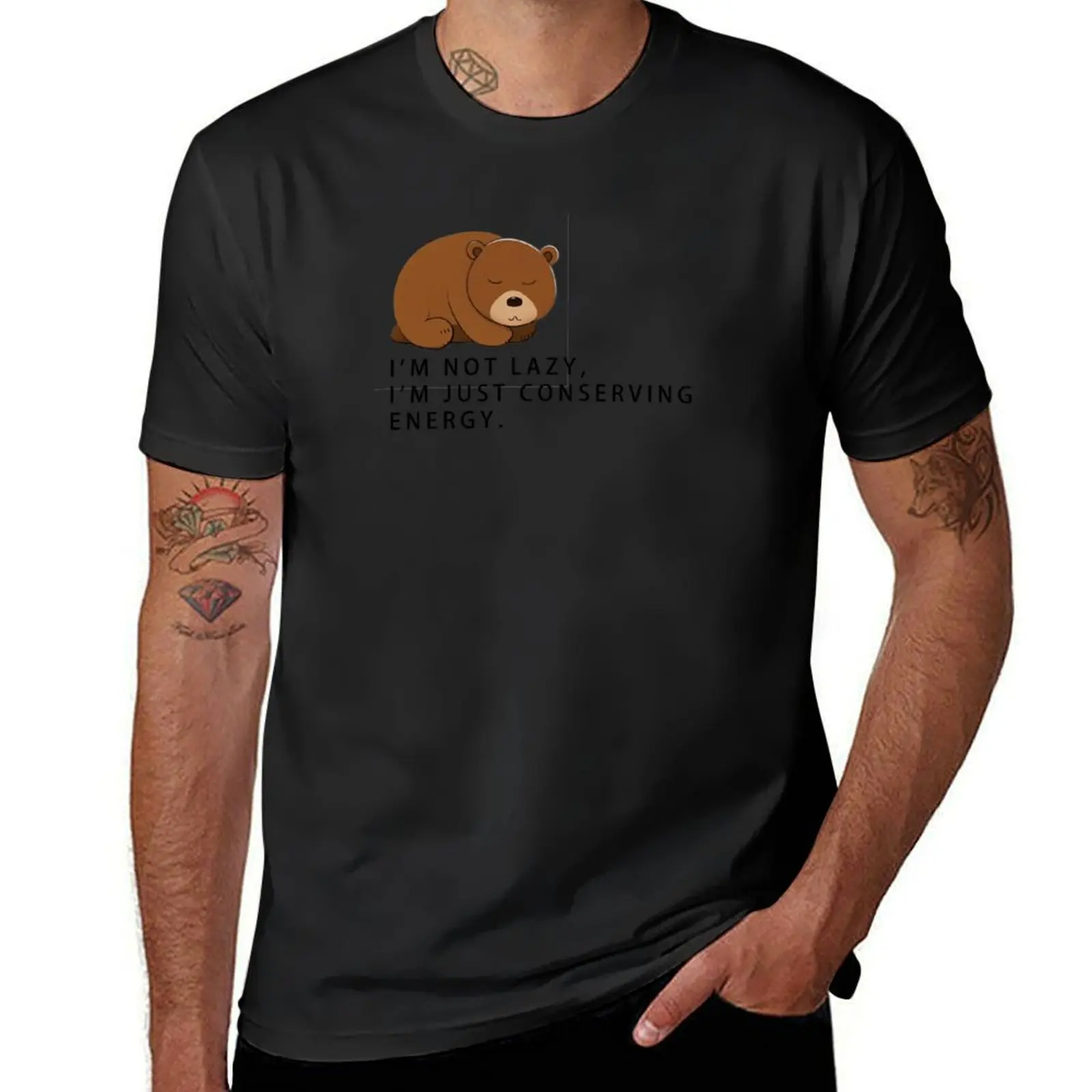 Bear conserving energy T-Shirt graphics vintage clothes blacks funny t shirts for men
Bear conserving energy T-Shirt graphics vintage clothes blacks funny t shirts for men