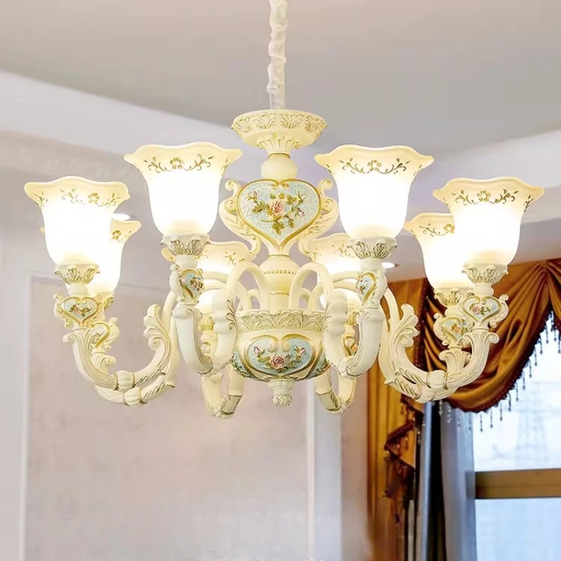 European Chandelier Living Room Decorative Pendant Lights Luxury Villa Bedroom Dining Room European Bedroom Resin Lamp
European Chandelier Living Room Decorative Pendant Lights Luxury Villa Bedroom Dining Room European Bedroom Resin Lamp