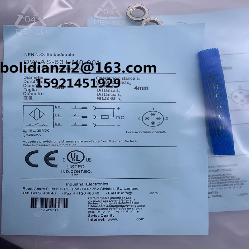 Brand-new genuine proximity switch sensor DW-AS-631-M8-001 633 623 DW-AS-503-M8-001
Brand-new genuine proximity switch sensor DW-AS-631-M8-001 633 623 DW-AS-503-M8-001