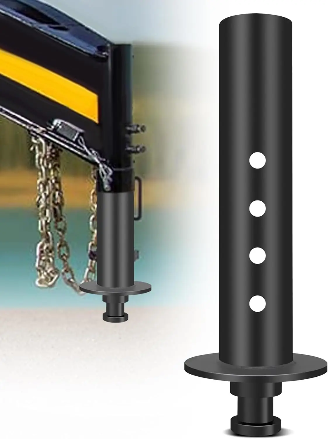 Fifth Wheel to Gooseneck Hitch Adapter, 4' Round Tube, 30K Lbs, Fits Campers, Trailers, Tractors
Fifth Wheel to Gooseneck Hitch Adapter, 4' Round Tube, 30K Lbs, Fits Campers, Trailers, Tractors