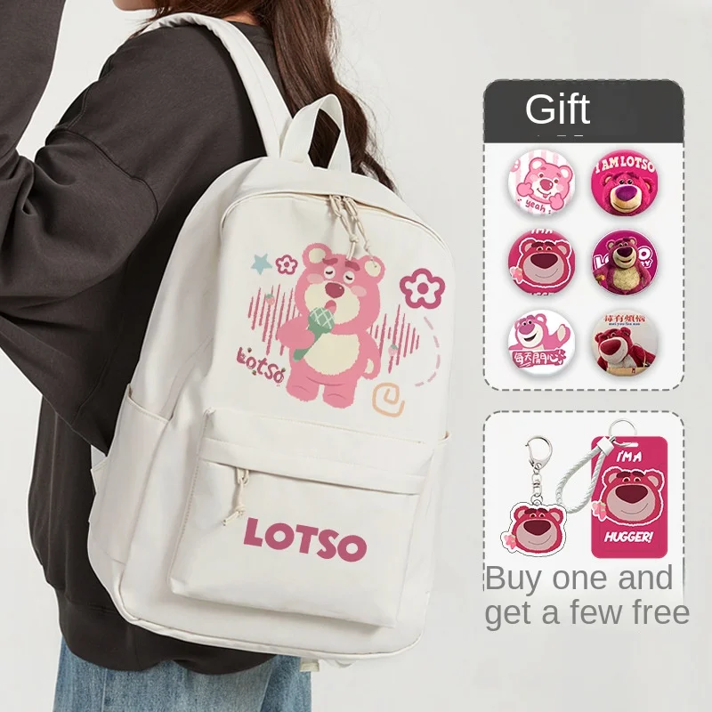 Disney Strawberry Bear New Cartoon Student Backpack Fashion High Quality Women's Backpack Multifunctional Travel Backpack
Disney Strawberry Bear New Cartoon Student Backpack Fashion High Quality Women's Backpack Multifunctional Travel Backpack