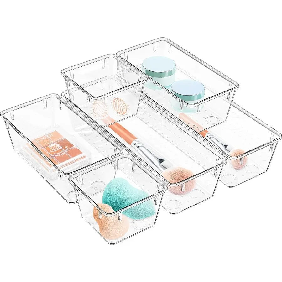 6 Pack Clear Drawer Organizer Set Acrylic Drawer Storage Trays Storage Bins for Makeup Cosmetics Jewelries Utensils Gadgets Off
6 Pack Clear Drawer Organizer Set Acrylic Drawer Storage Trays Storage Bins for Makeup Cosmetics Jewelries Utensils Gadgets Off