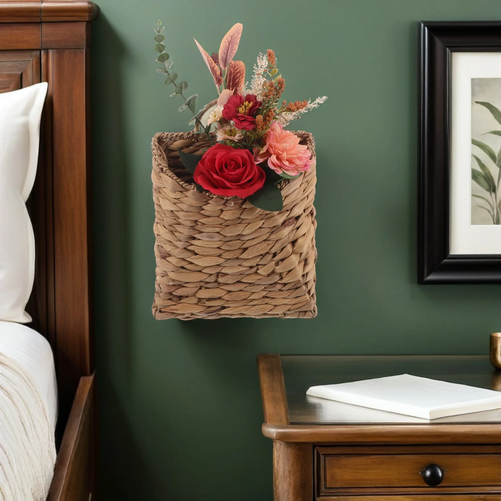 Handwoven Woven Wall Hanging Basket Light Brown Kitchen Storage Organizer For Garlic Onion Vegetables Fruit Bread Boho
Handwoven Woven Wall Hanging Basket Light Brown Kitchen Storage Organizer For Garlic Onion Vegetables Fruit Bread Boho