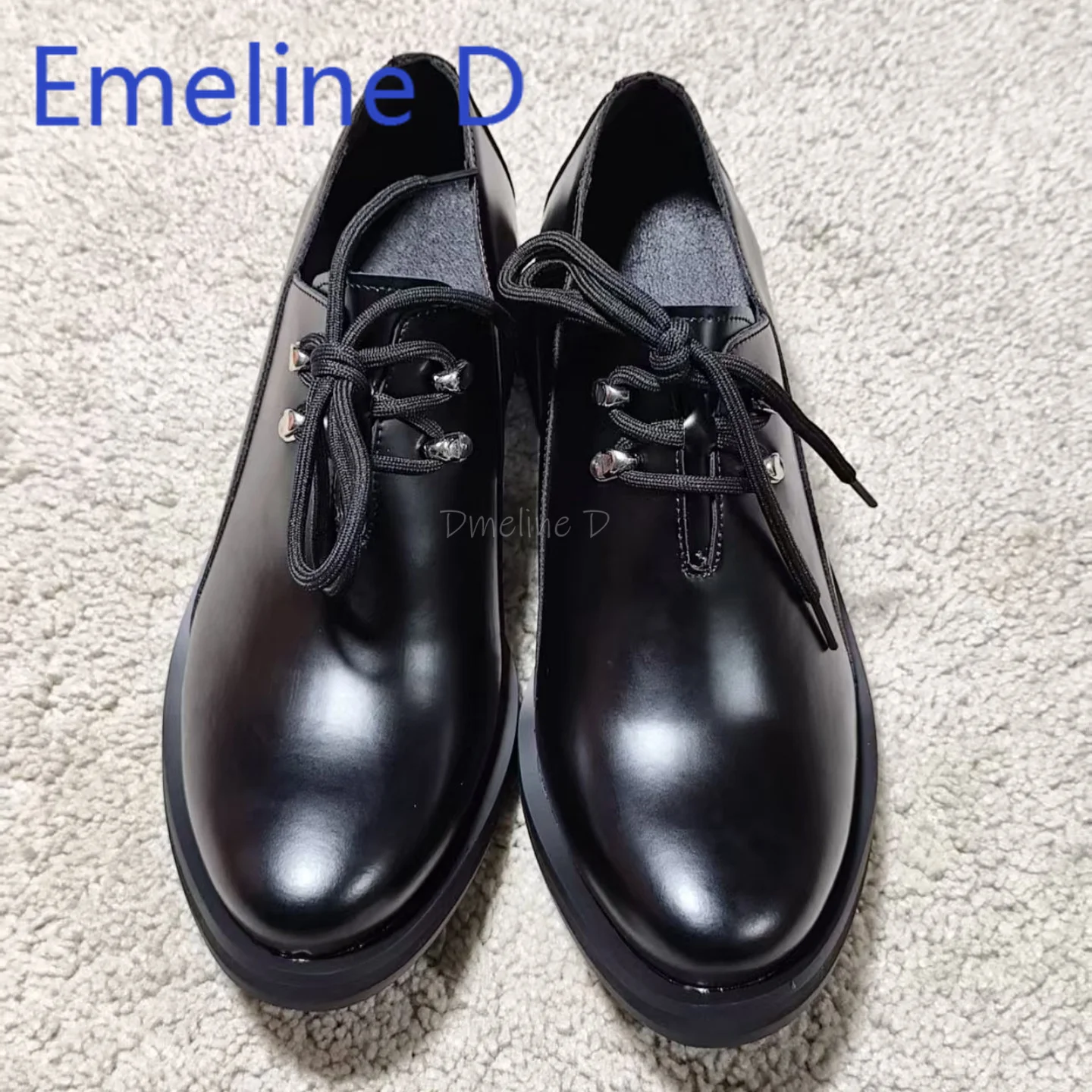 Lace Up Small Leather Shoes for Men Fashionable Retro Style Thick Heel Upturned Head Handsome and Cool Casual Shoes for Men
Lace Up Small Leather Shoes for Men Fashionable Retro Style Thick Heel Upturned Head Handsome and Cool Casual Shoes for Men