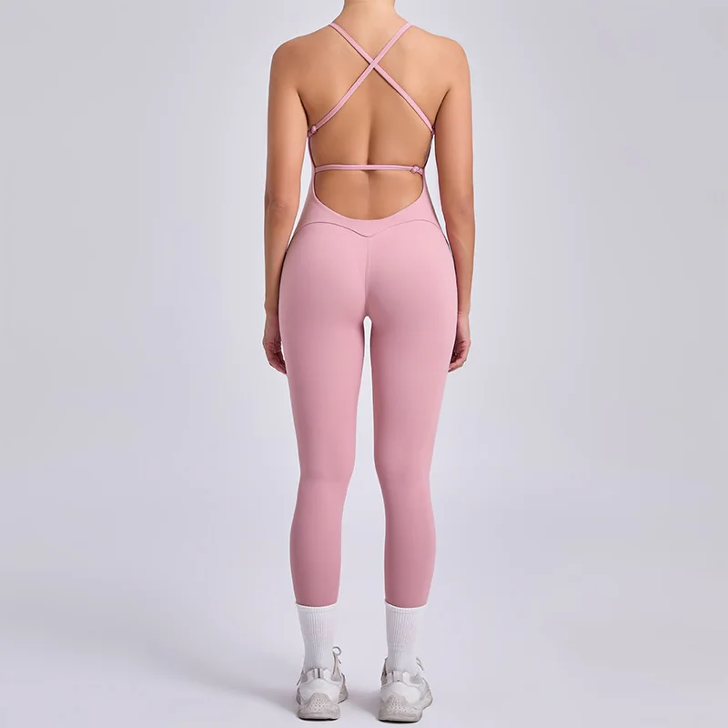 Workout Jumpsuit for Women Hip Lifting Tight Fitting One-piece Yoga Clothes Sports Fitness Cross Straps Beauty Back Sports Suit
Workout Jumpsuit for Women Hip Lifting Tight Fitting One-piece Yoga Clothes Sports Fitness Cross Straps Beauty Back Sports Suit