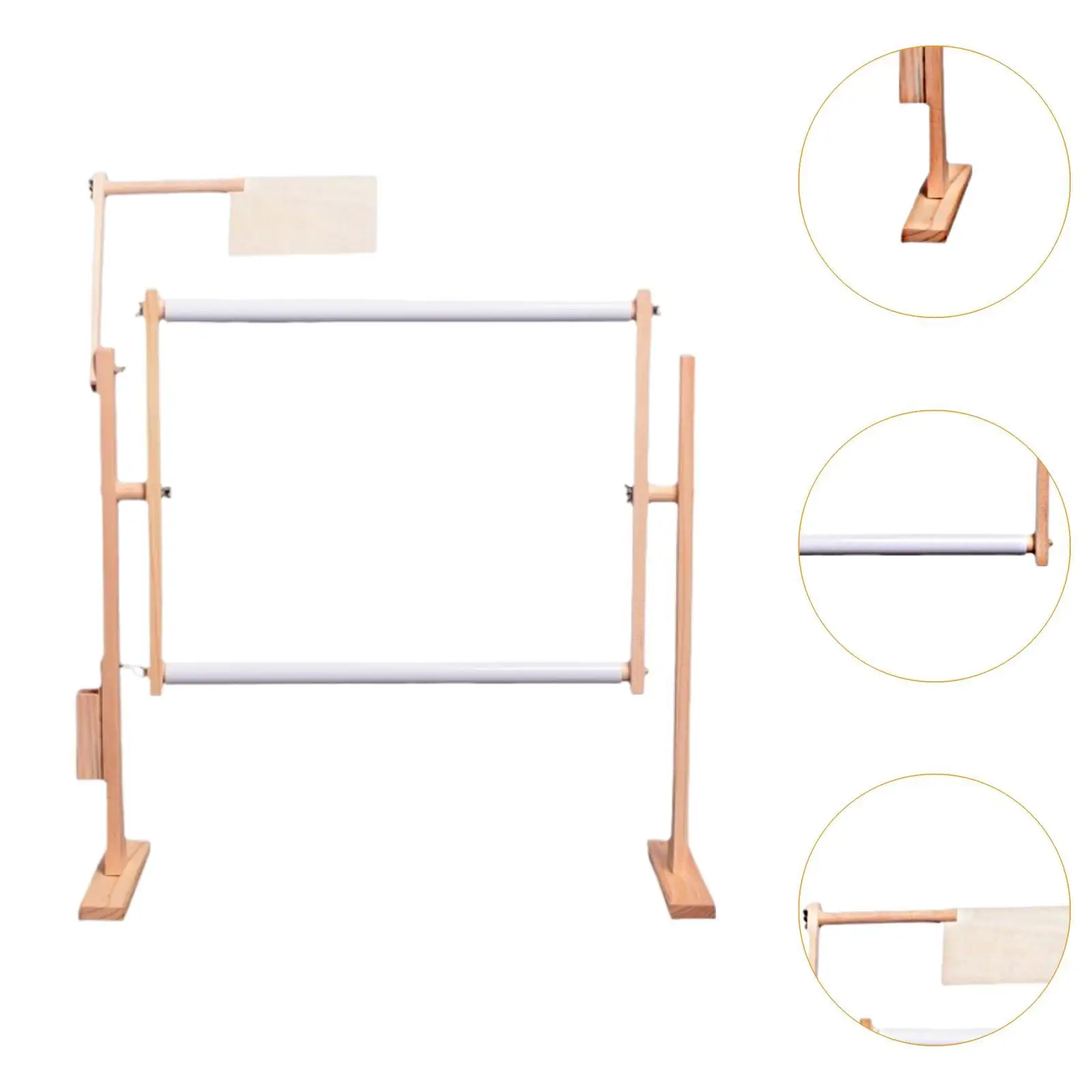 Sturdy Adjustable Wood Embroidery Hoop Stand Rotating Desktop Frame for Home Cross Stitch Kit Embroidery Accessories
Sturdy Adjustable Wood Embroidery Hoop Stand Rotating Desktop Frame for Home Cross Stitch Kit Embroidery Accessories