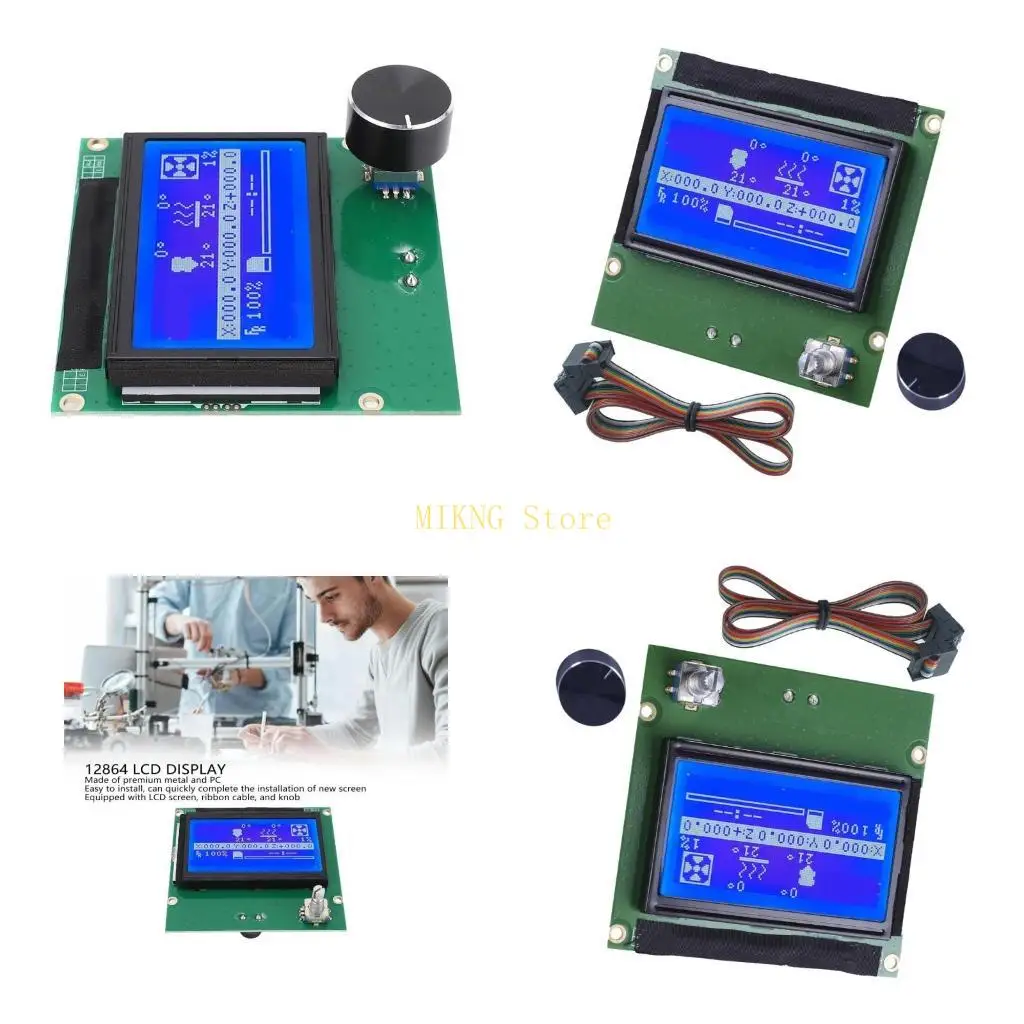 -принтер ЖК -дисплей Экран 12864 Синяя панель управления с ленточным кабелем для 3S -принтер Easy Установка лучшая продажа
-принтер ЖК -дисплей Экран 12864 Синяя панель управления с ленточным кабелем для 3S -принтер Easy Установка лучшая продажа