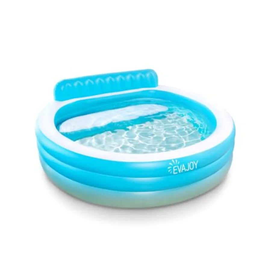 Inflatable Pool, Full-Sized Inflatable Swimming Family Pool with Seats, 88x85X30 Above Ground Blow Up Pool with Backrest Bench
Inflatable Pool, Full-Sized Inflatable Swimming Family Pool with Seats, 88x85X30 Above Ground Blow Up Pool with Backrest Bench