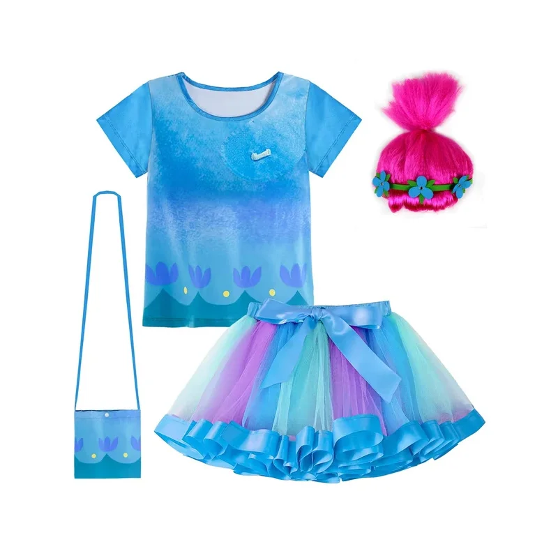 2024 T-Shirt+Tutu Skirt Poppy Cosplay Costumes For Children Girls Carnival Clothes Baby girl Clothes Kids Fancy Dress & Wig Sets
2024 T-Shirt+Tutu Skirt Poppy Cosplay Costumes For Children Girls Carnival Clothes Baby girl Clothes Kids Fancy Dress & Wig Sets