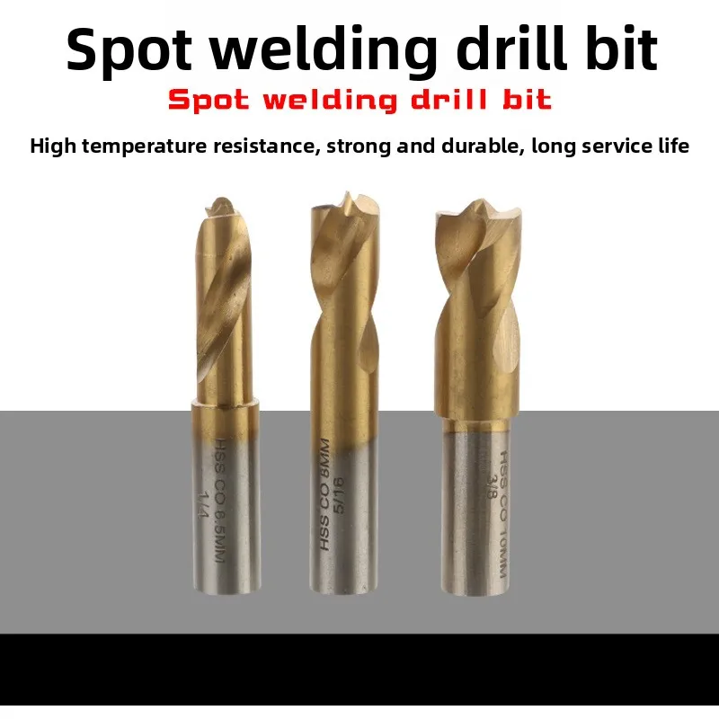 3Pcs Spot Weld Cutter Set Hex Shank Drill Bit for Metal Hole Removal Auto Panel Repair HSS Cobalt Titanium Coated
3Pcs Spot Weld Cutter Set Hex Shank Drill Bit for Metal Hole Removal Auto Panel Repair HSS Cobalt Titanium Coated