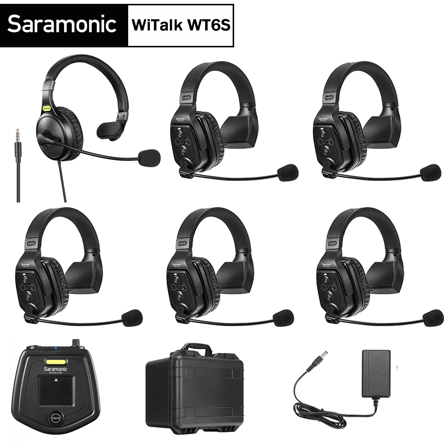 Saramonic WiTalk WT6S одноушная полнодуплексная беспроводная гарнитура для съемки фильмов, ТВ, сценических фотосессий, спорта, диапазон 400 м
Saramonic WiTalk WT6S одноушная полнодуплексная беспроводная гарнитура для съемки фильмов, ТВ, сценических фотосессий, спорта, диапазон 400 м