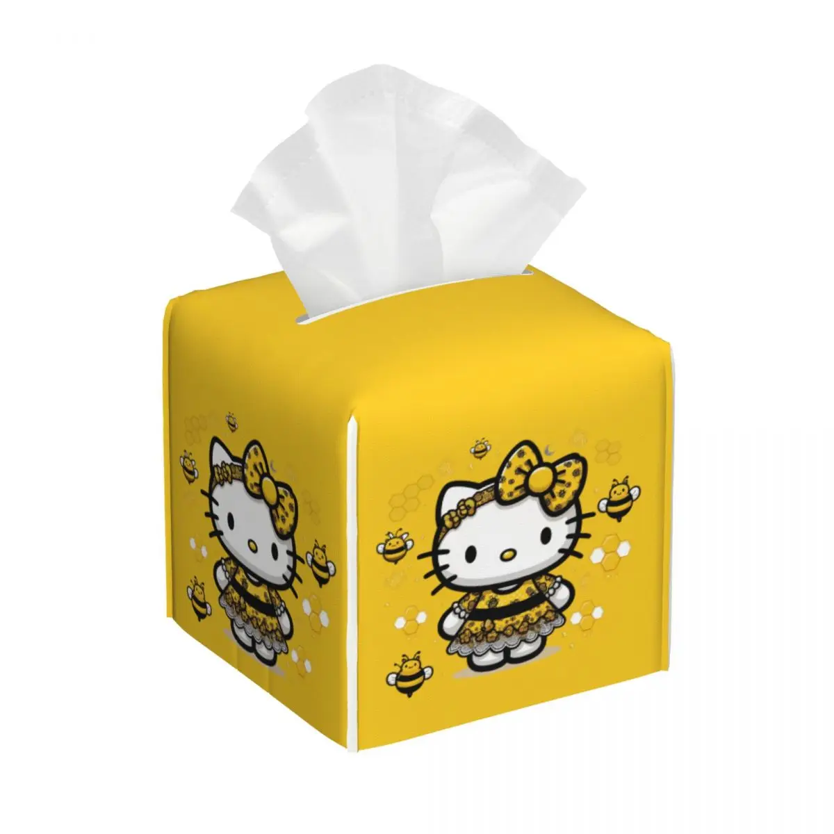 Изготовленная на заказ коробка для салфеток Honeybee Hello Kitty Cat, чехол из искусственной кожи, квадратный держатель для салфеток для лица в стиле аниме с котенком для автомобиля
Изготовленная на заказ коробка для салфеток Honeybee Hello Kitty Cat, чехол из искусственной кожи, квадратный держатель для салфеток для лица в стиле аниме с котенком для автомобиля