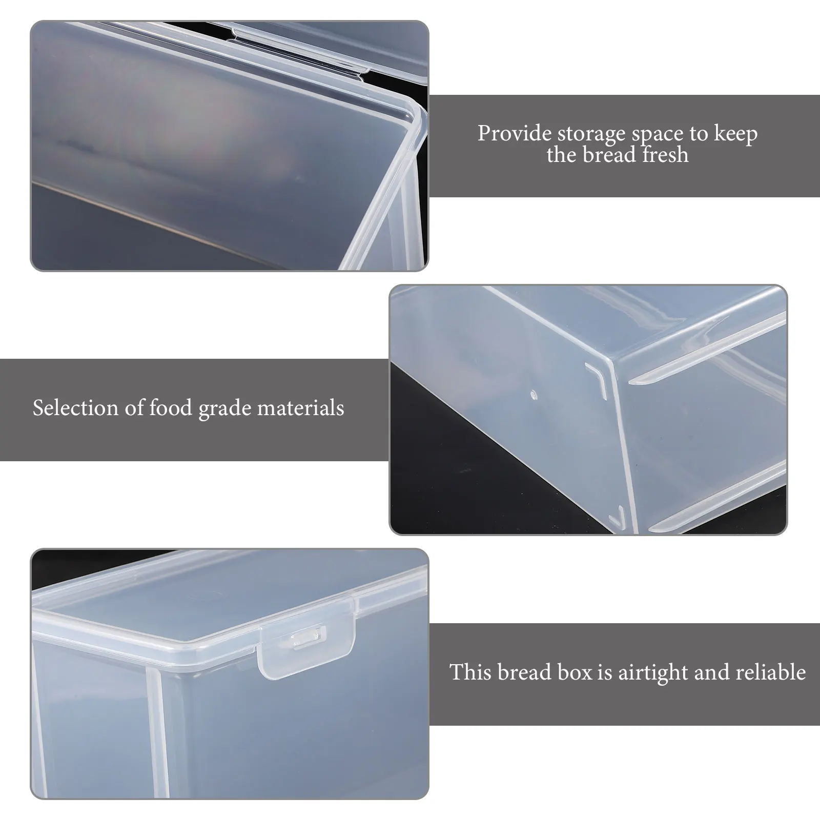 Airtight Food Storage Container Bread Fresh Keeping Box Leakproof Kitchen Organizer For Fruits Snacks Refrigerator Use Sturdy
Airtight Food Storage Container Bread Fresh Keeping Box Leakproof Kitchen Organizer For Fruits Snacks Refrigerator Use Sturdy