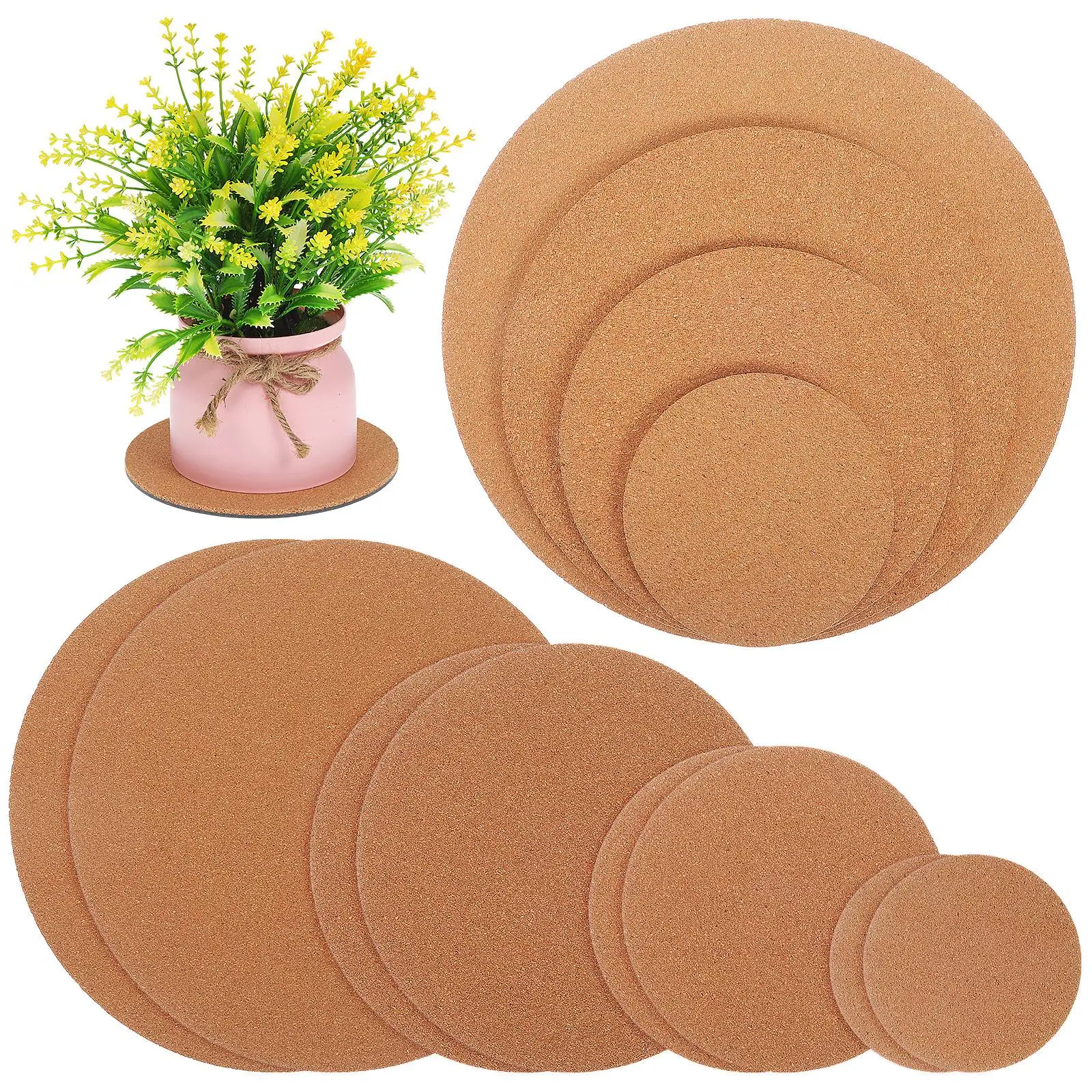 12 Pcs Flower Pot Mats Round Cork Round Plant Coaster Mat Coasters Nonslip Surface Protection Plant Trivets Home Decor
12 Pcs Flower Pot Mats Round Cork Round Plant Coaster Mat Coasters Nonslip Surface Protection Plant Trivets Home Decor