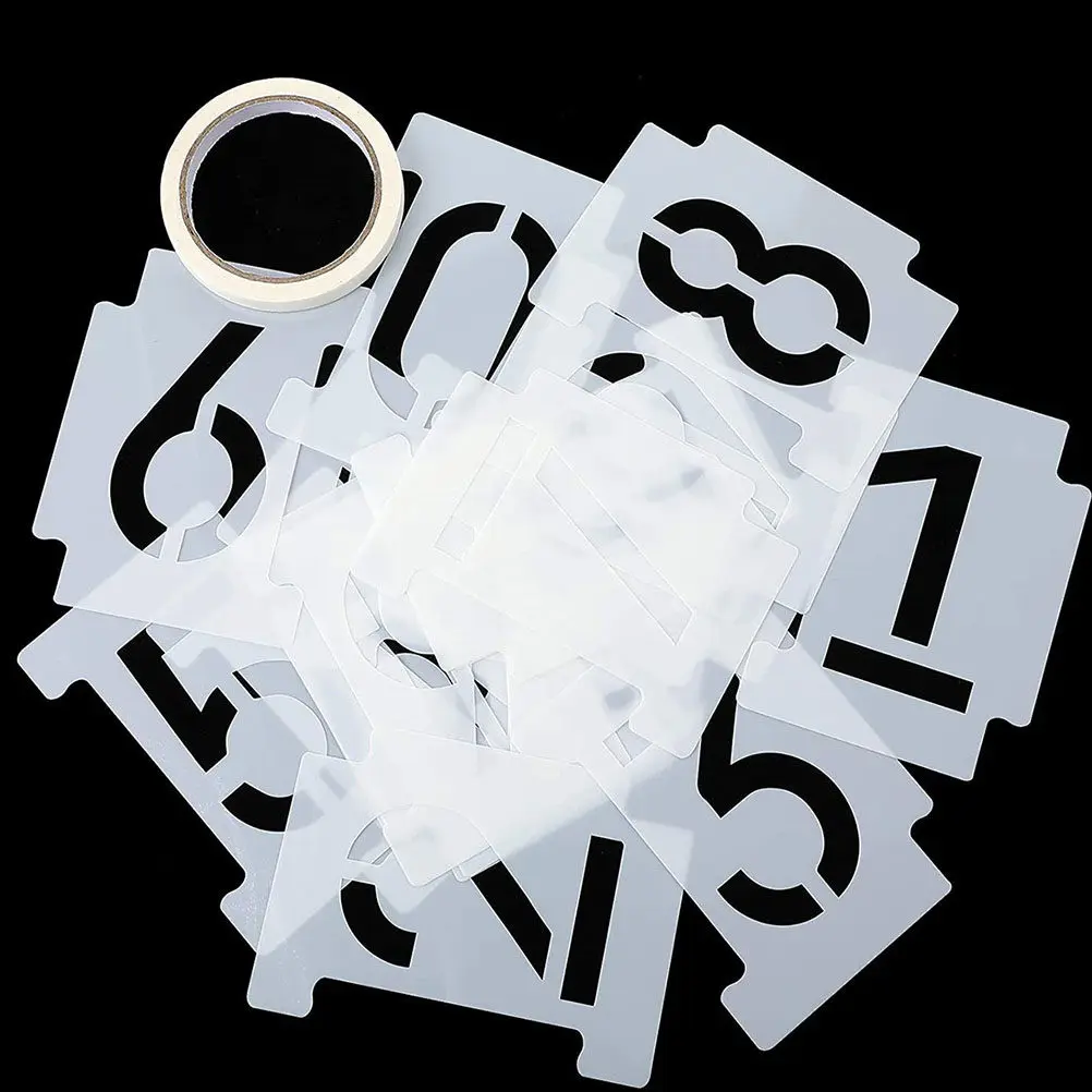 2Sets Interlocking Reusable Number Stencils 0-9 Pet Curb Stencils Kit for Hot Weather Outdoor Painting Mailbox Address Wall
2Sets Interlocking Reusable Number Stencils 0-9 Pet Curb Stencils Kit for Hot Weather Outdoor Painting Mailbox Address Wall