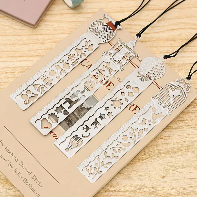 1-4 Pcs Straight Ruler Metal Measuring Tool Stationery Drawing Gift School Office Supplies Horse Birdcage Hollow Bookmark
1-4 Pcs Straight Ruler Metal Measuring Tool Stationery Drawing Gift School Office Supplies Horse Birdcage Hollow Bookmark