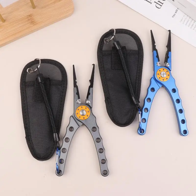 New Fishing Pliers Line Cutter Multifunctional Knot Aluminum Alloy Scissors Hook Remover Fishing Equipment
New Fishing Pliers Line Cutter Multifunctional Knot Aluminum Alloy Scissors Hook Remover Fishing Equipment