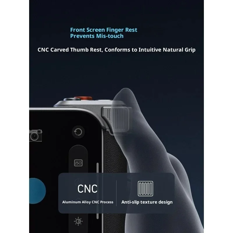 Magnetic Charging Fill Light Phone Camera Grip for IPhone 17 Pro Max TELESIN with Custom Button Zoom Dial Pro Photography
Magnetic Charging Fill Light Phone Camera Grip for IPhone 17 Pro Max TELESIN with Custom Button Zoom Dial Pro Photography