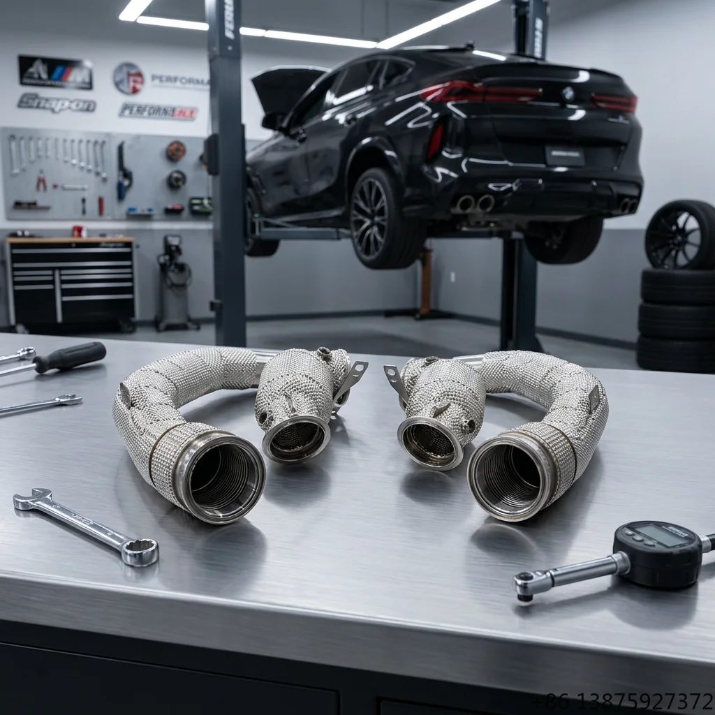 Customized Header Downpipe for X5M/X6M F95/F96 4.4TT 2020-2024 Stainless Steel Catted Downpipe Car Exhaust System
Customized Header Downpipe for X5M/X6M F95/F96 4.4TT 2020-2024 Stainless Steel Catted Downpipe Car Exhaust System