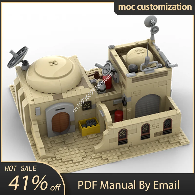 967 шт. MOC Star Battle SW Tatooine Mos Eisley Desert House модульная модель строительные блоки, штабелируемые кирпичи, креативные игрушки, подарок для детей
967 шт. MOC Star Battle SW Tatooine Mos Eisley Desert House модульная модель строительные блоки, штабелируемые кирпичи, креативные игрушки, подарок для детей