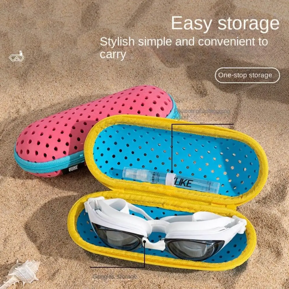 Multcolor Anti-Fog Protective Swim Goggles Case EVA Waterproof Eyeglasses Holder Soft Hollow Glasses Storage Box For Swim
Multcolor Anti-Fog Protective Swim Goggles Case EVA Waterproof Eyeglasses Holder Soft Hollow Glasses Storage Box For Swim
