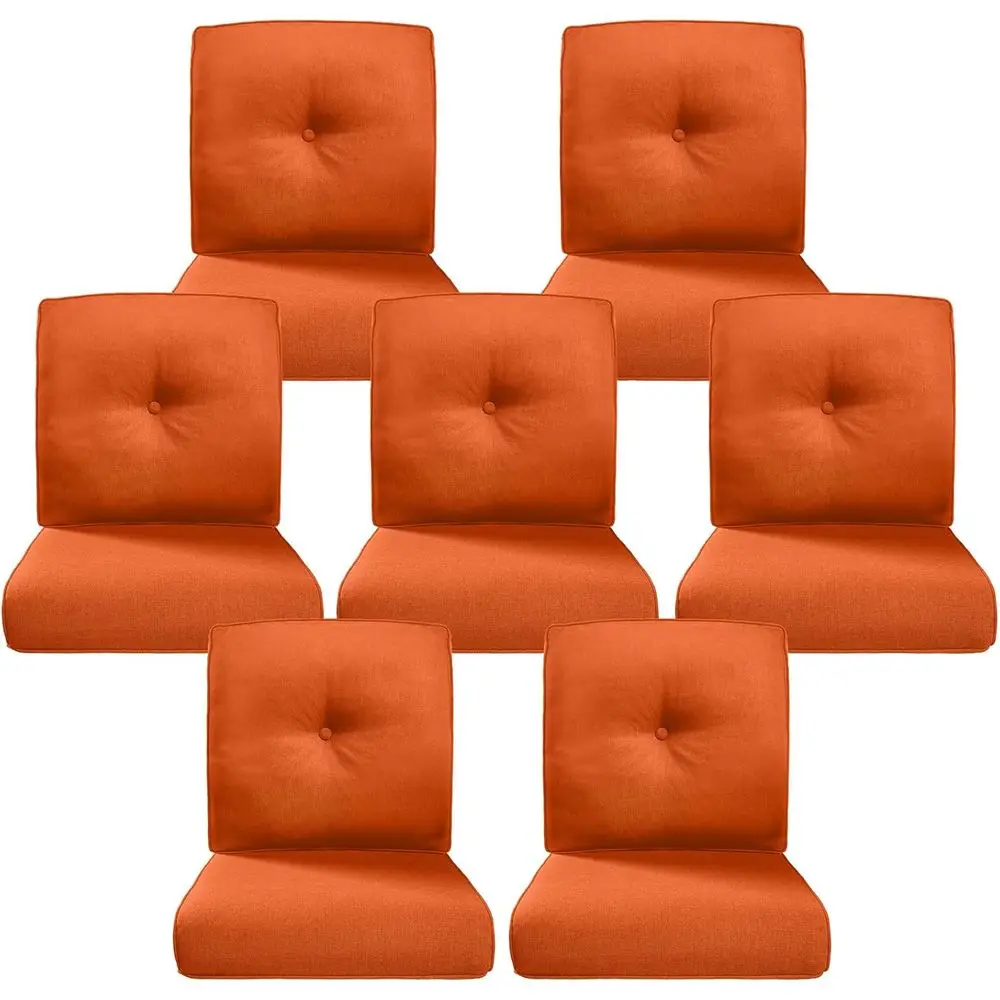 Thick Outdoor Cushion Set - 7pcs, 22x24 Inch, Water-Resistant, Removable Covers for Patio Furniture or Swing - Orange
Thick Outdoor Cushion Set - 7pcs, 22x24 Inch, Water-Resistant, Removable Covers for Patio Furniture or Swing - Orange