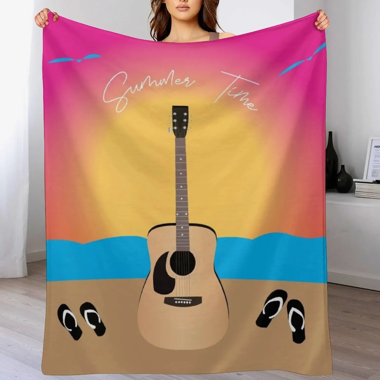 Music on the beach Throw Blanket Warm Comfortable Blanket for Office Napping
Music on the beach Throw Blanket Warm Comfortable Blanket for Office Napping