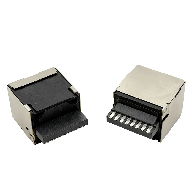 10PCS Welded wire square RJ45 with shielded 8p8c connector adapter female connector
10PCS Welded wire square RJ45 with shielded 8p8c connector adapter female connector