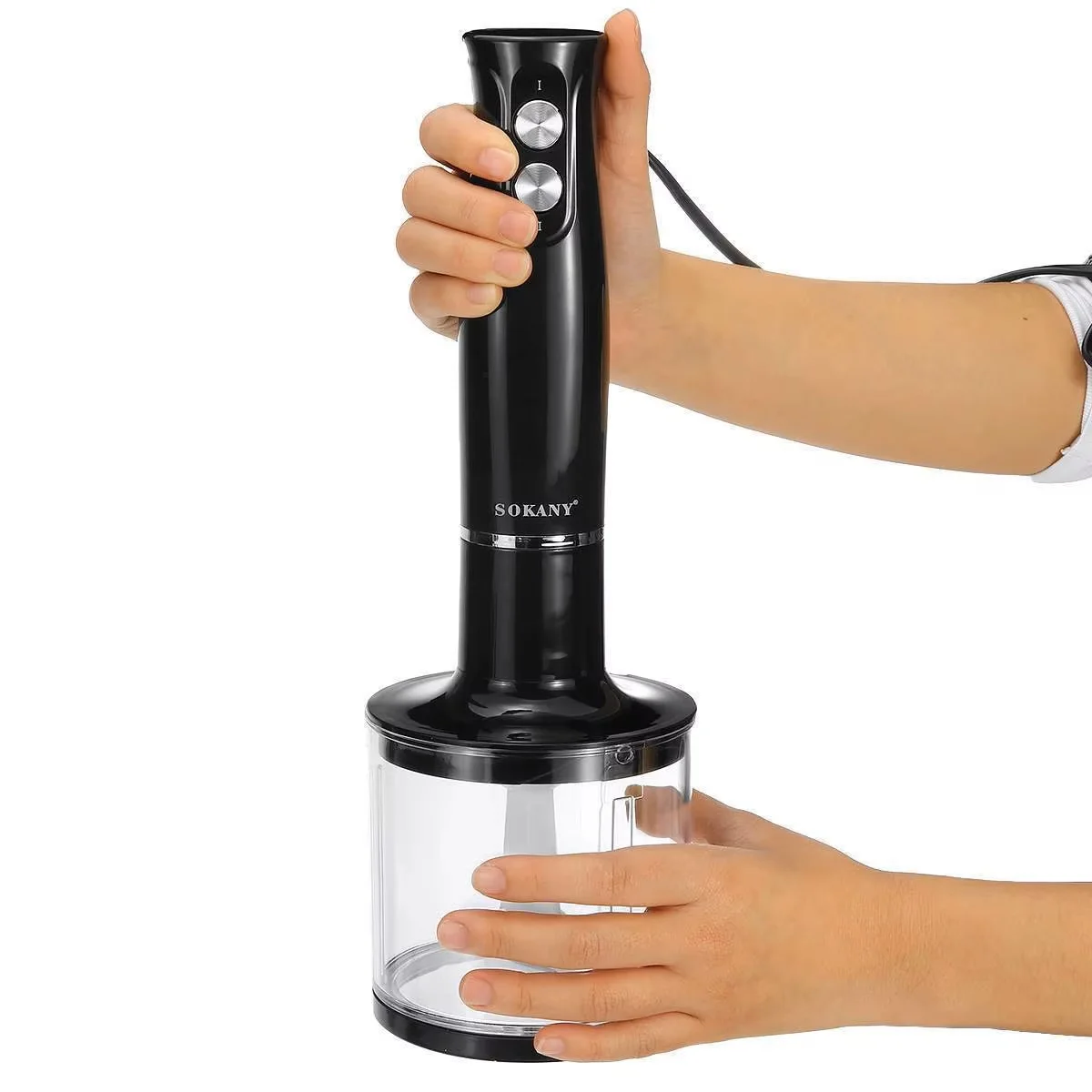 Hand Immersion Blender 500W 4-in-1 Stainless Steel Stick Food Mixer 700ml Mixing Beake 500ml Processor Whisk GN991CP
Hand Immersion Blender 500W 4-in-1 Stainless Steel Stick Food Mixer 700ml Mixing Beake 500ml Processor Whisk GN991CP
