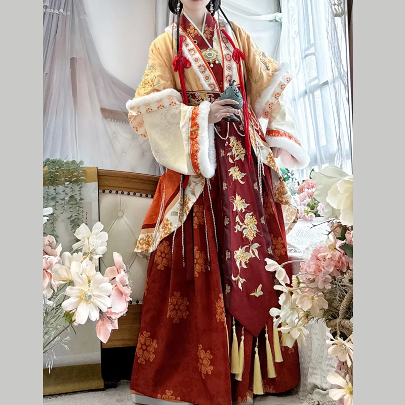 Retro Fairy Women Chinese Hanfu Dress Ancient Vintage Floral Stage Dance Costume Festival Party Traditional Tang Dynasty Clothes
Retro Fairy Women Chinese Hanfu Dress Ancient Vintage Floral Stage Dance Costume Festival Party Traditional Tang Dynasty Clothes