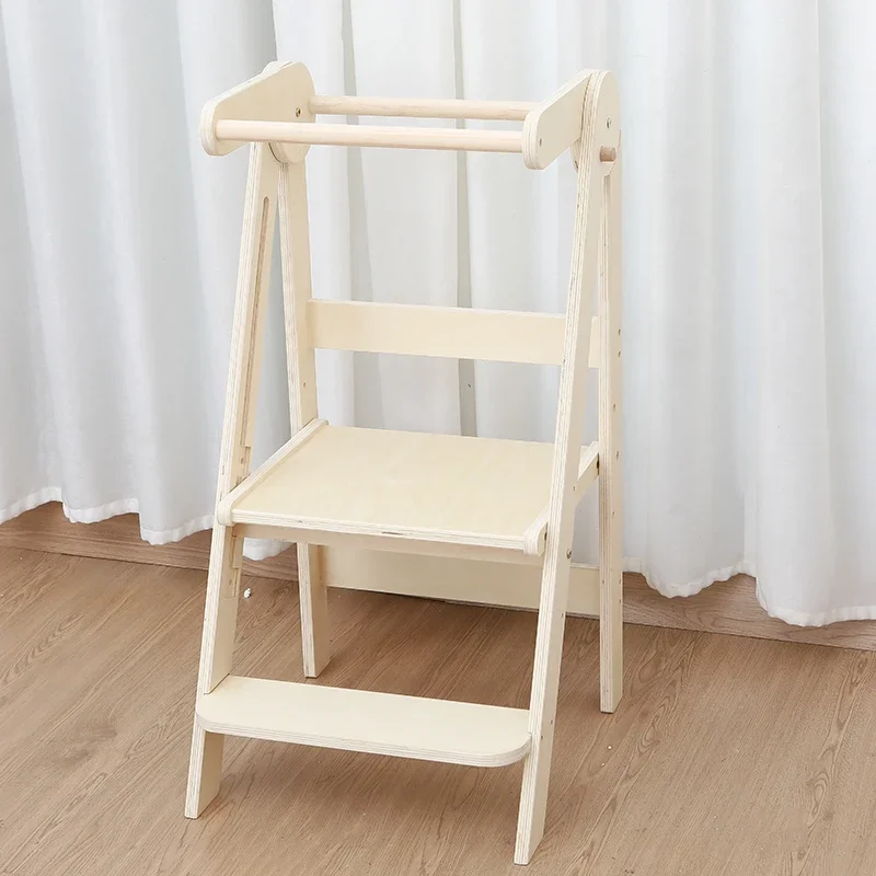 Birch Multi-Layer Footstool Foldable Baby Step Stool Adjustable Climbing Ladder with Anti-Slip Handle for Nursery Kitchen
Birch Multi-Layer Footstool Foldable Baby Step Stool Adjustable Climbing Ladder with Anti-Slip Handle for Nursery Kitchen