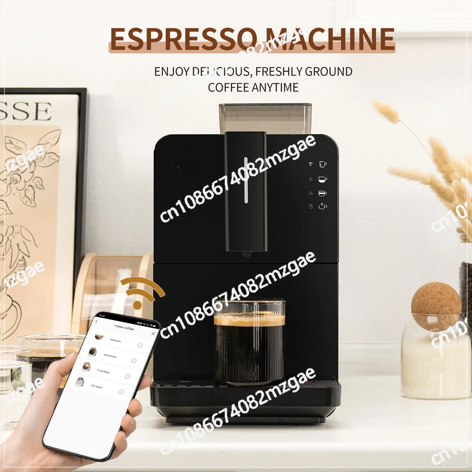 2025 Hot Home Smart Wifi Automatic Fully Automatic Coffee Machine with Application Program