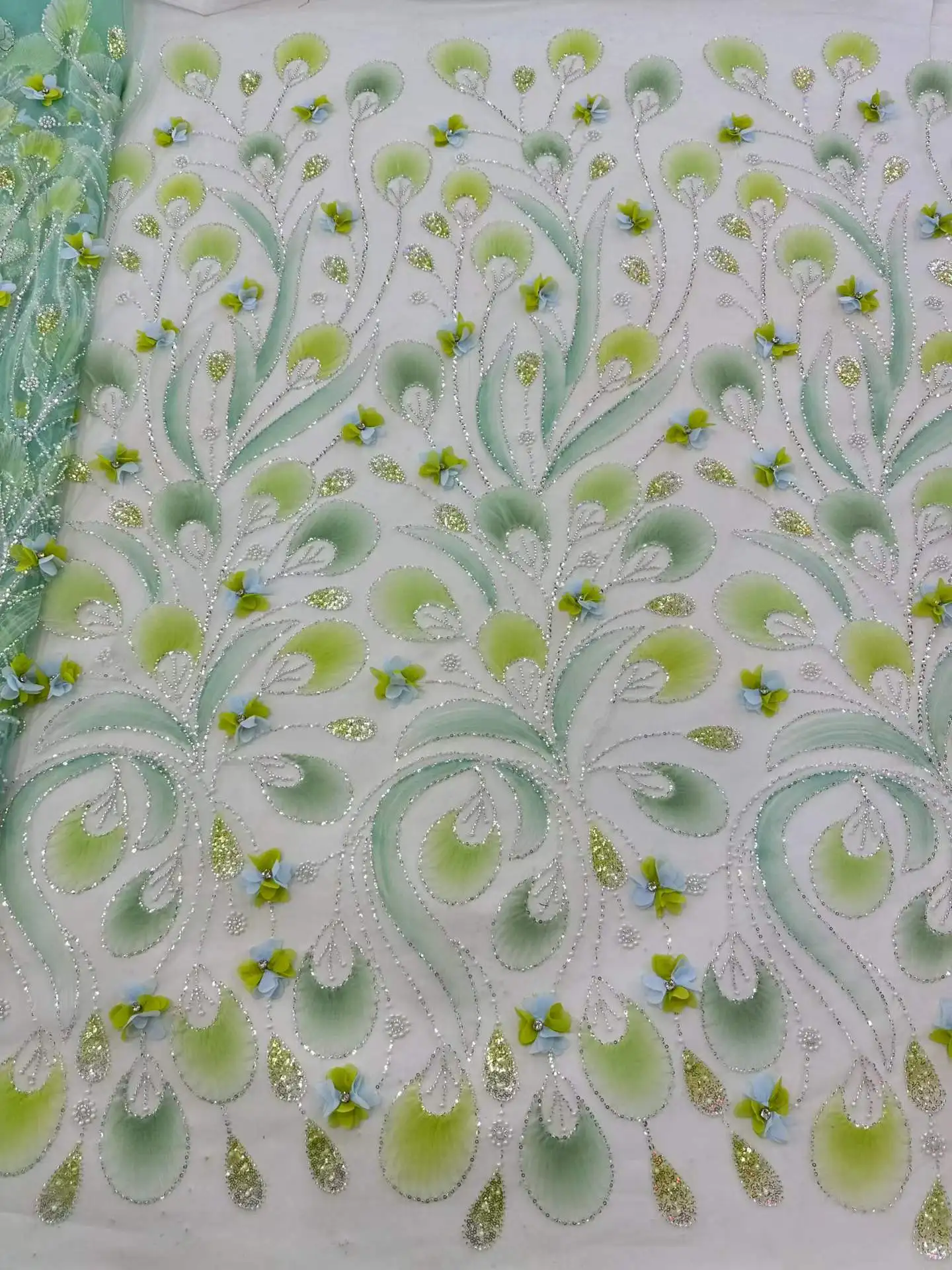 Elegant Lace Fabric 2026 High Quality French Flower Sequins Embroidery Beads Tulle Lace Fabric For Party Wedding Dress 5 yards
Elegant Lace Fabric 2026 High Quality French Flower Sequins Embroidery Beads Tulle Lace Fabric For Party Wedding Dress 5 yards