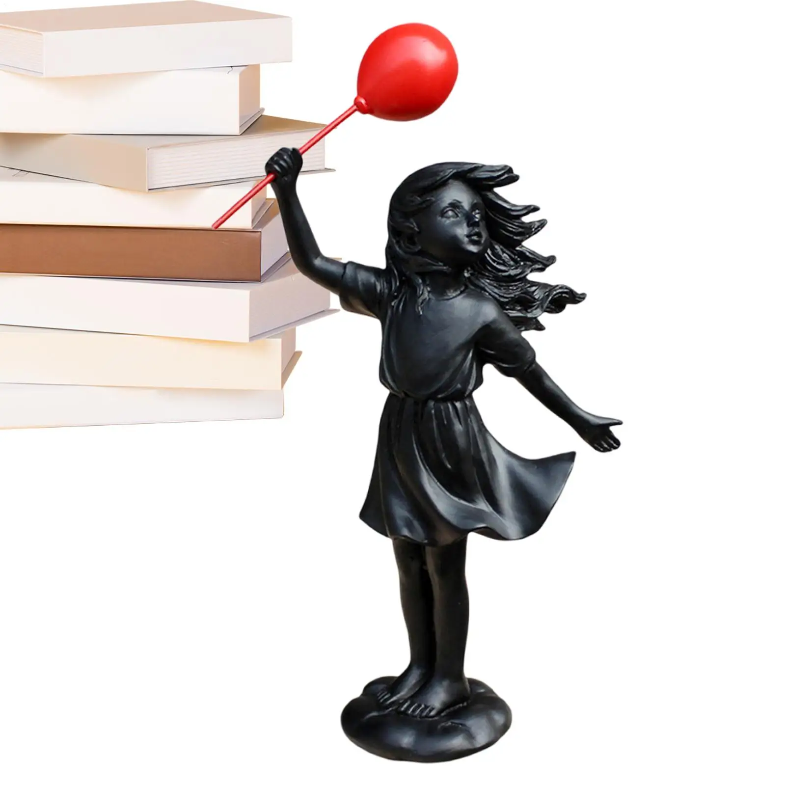 Outdoor Statue Garden Decoration Standing Girl Figure Resin Art Weatherproof Ornament Holding Balloon For Living Room Lawn Park
Outdoor Statue Garden Decoration Standing Girl Figure Resin Art Weatherproof Ornament Holding Balloon For Living Room Lawn Park