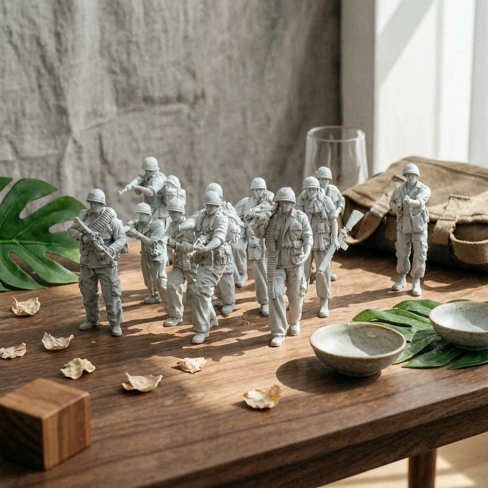 10 Pieces Unpainted Soldier Figures Detailed Resin Army Figures Toy Soldiers Gray Hobby Set Realistic Details for Hobbyists
10 Pieces Unpainted Soldier Figures Detailed Resin Army Figures Toy Soldiers Gray Hobby Set Realistic Details for Hobbyists